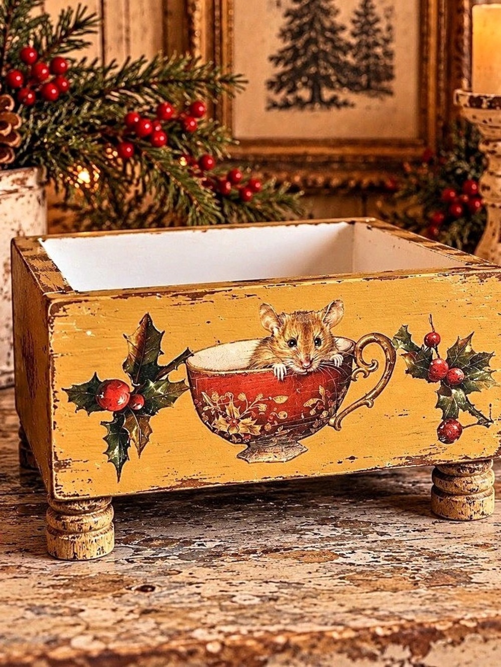 Holiday Decorative Storage Box
